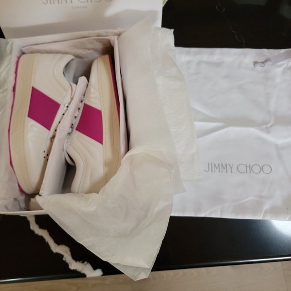 Jimmy Choo V sneakers in pink - Picture 10 of 11